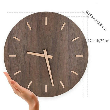 Orologio da parete moderno legno senza numeri