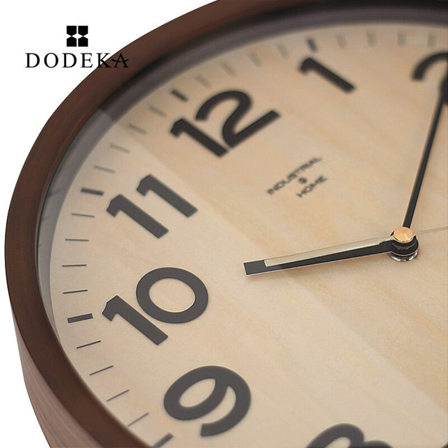 Orologio da parete legno con vetro