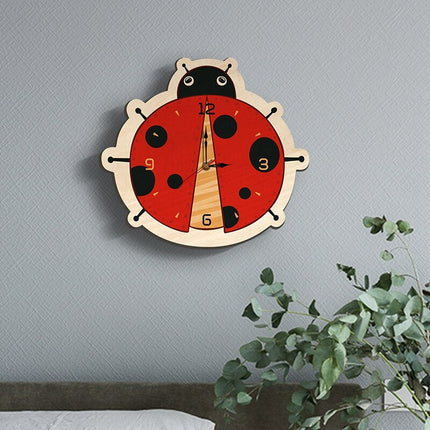 Orologio da parete coccinella per bambini