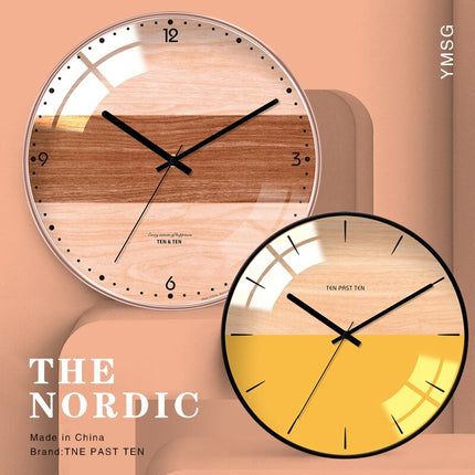 Orologio da parete nordico vetro bombato