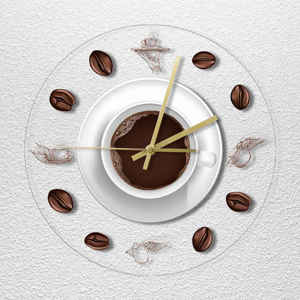 Orologio da muro LED tazza caffè