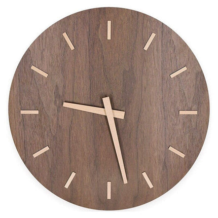 Orologio da parete moderno legno senza numeri