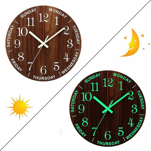 Orologio da parete legno giorni settimana