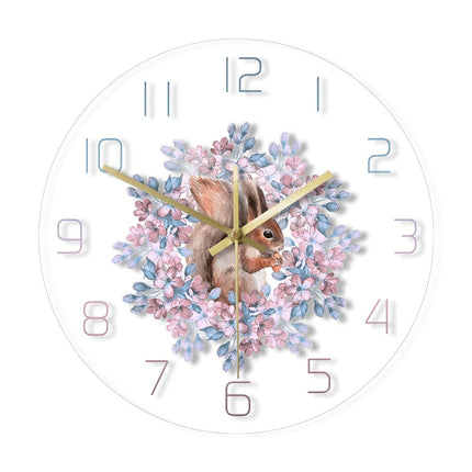 Orologio da parete a LED scoiattolo