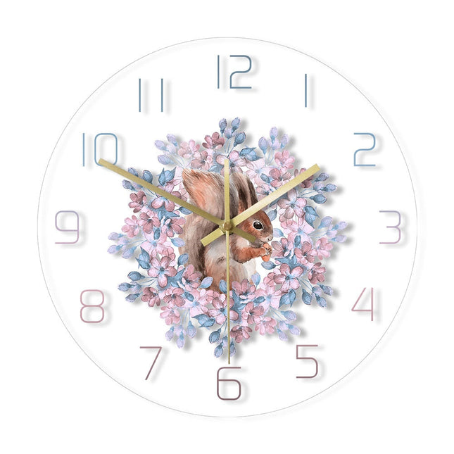 Orologio da parete a LED scoiattolo