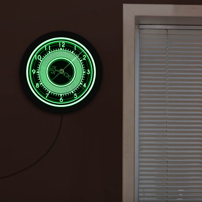 Orologio da parete rotondo retroilluminato LED