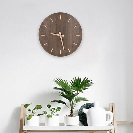 Orologio da parete moderno legno senza numeri