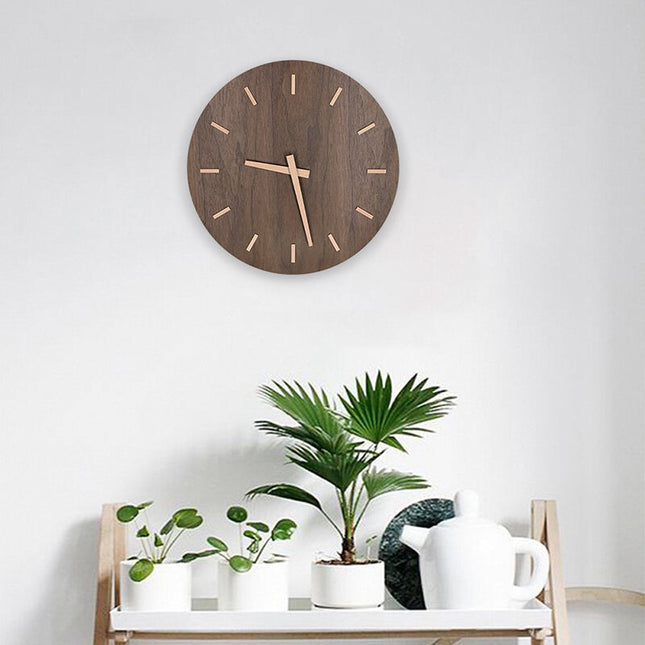 Orologio da parete moderno legno senza numeri