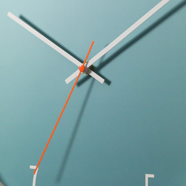 Orologio da parete rotondo scandinavo blu