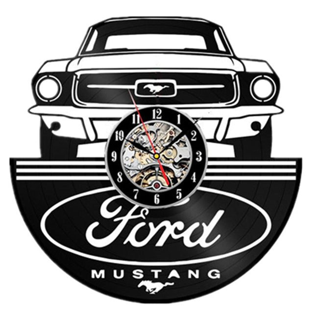 Orologio da parete vinile auto Mustang