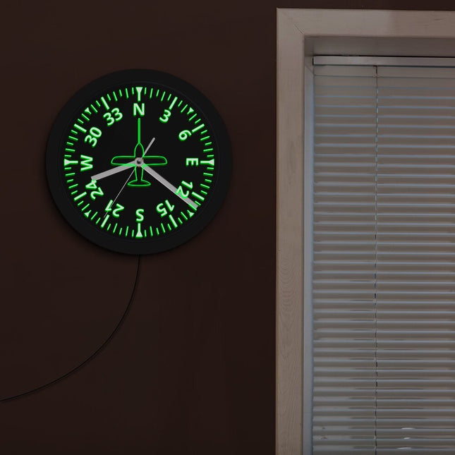 Orologio da parete luminoso indicatore volo