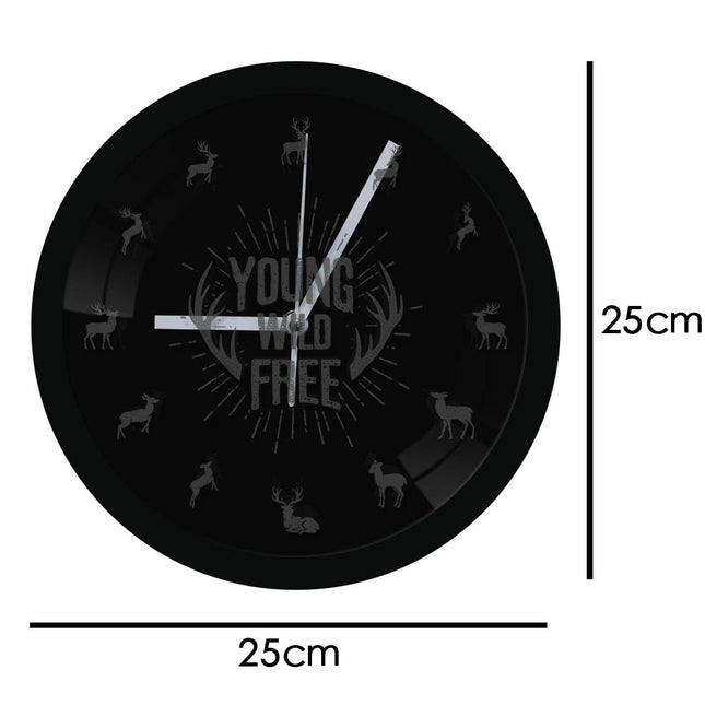 Orologio da parete LED tema cervo