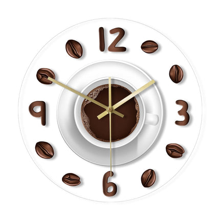 Orologio da muro LED tazza caffè