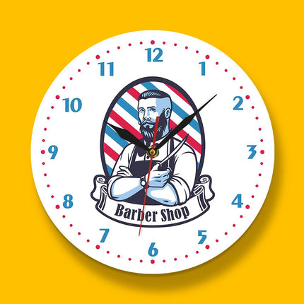 Orologio da parete vintage tema barbiere