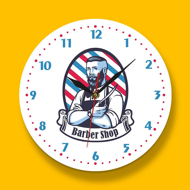 Orologio da parete vintage tema barbiere