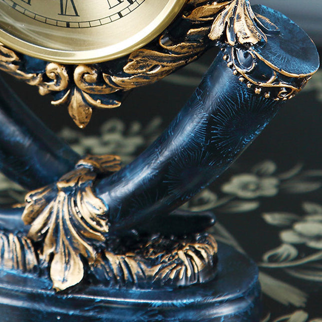 Orologio da tavolo vintage finitura dorata