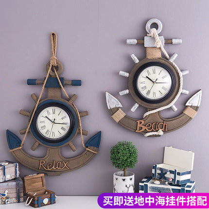 Orologio da parete ancora stile marino