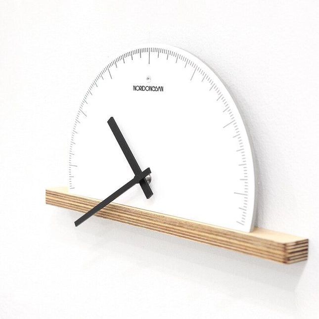 Orologio da mensola design semicerchio minimalista