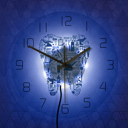 Orologio da parete a LED dentista