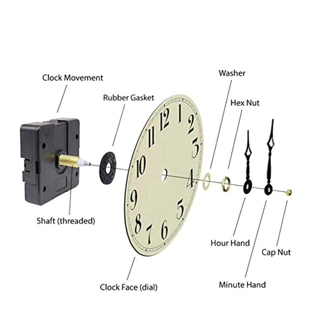 Orologio da parete industriale legno e ferro