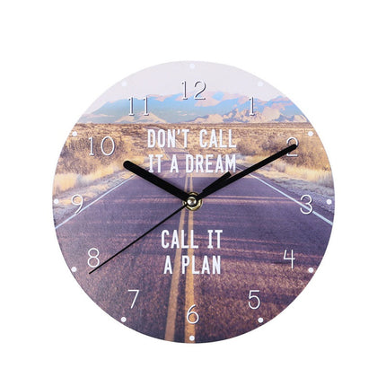 Orologio da parete con frasi motivazionali