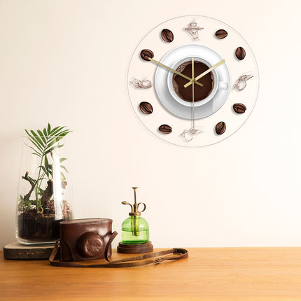 Orologio da muro LED tazza caffè