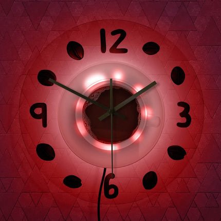 Orologio da muro LED tazza caffè