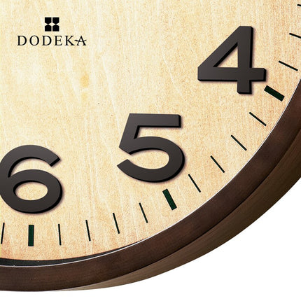 Orologio da parete legno con vetro