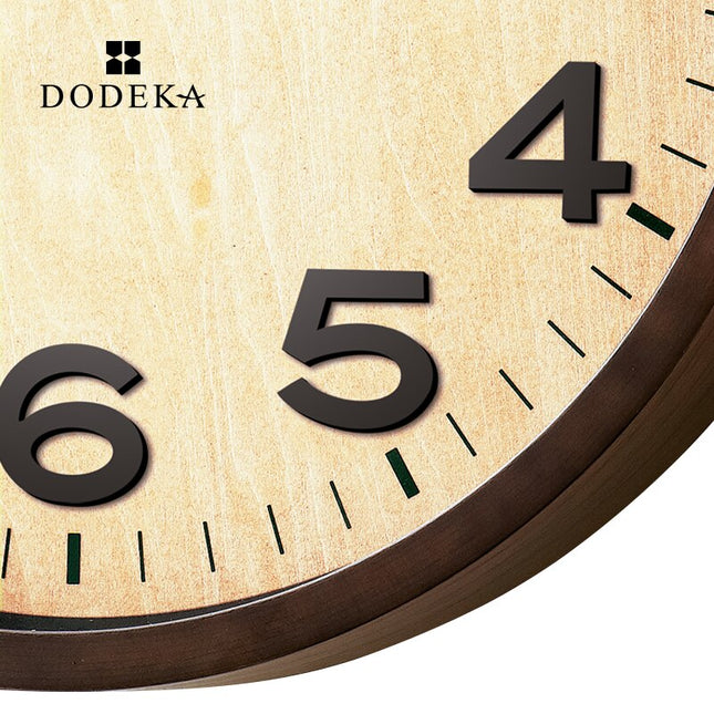 Orologio da parete legno con vetro