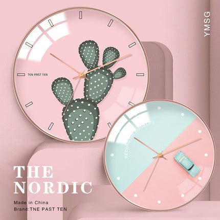 Orologio da parete nordico vetro bombato