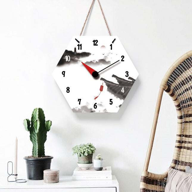 Orologio da parete esagonale stile giapponese