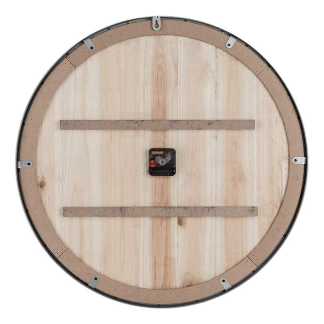 Orologio da parete industriale legno e ferro