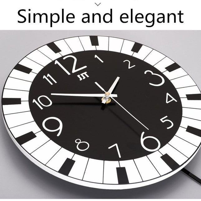 Orologio da parete con note musicali