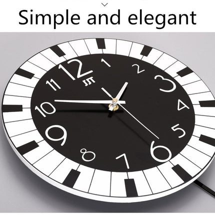 Orologio da parete con note musicali