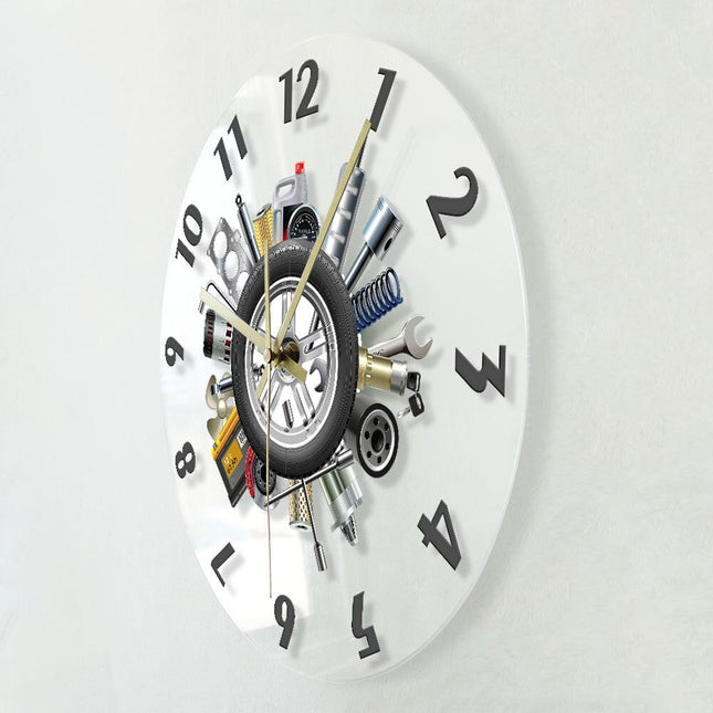 Orologio da parete a LED meccanico