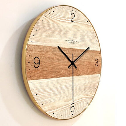 Orologio da muro design legno bicolore
