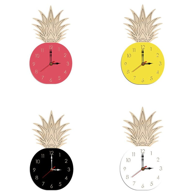 Orologio da parete design ananas legno