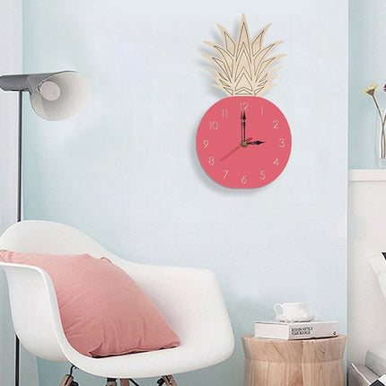 Orologio da parete design ananas legno