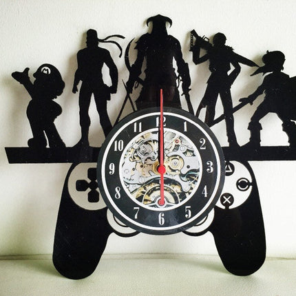 Orologio vinile design controller per gamer