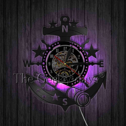 Orologio da parete in vinile ancora