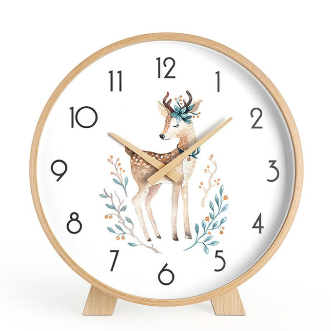 Orologio da tavolo minimalista in legno