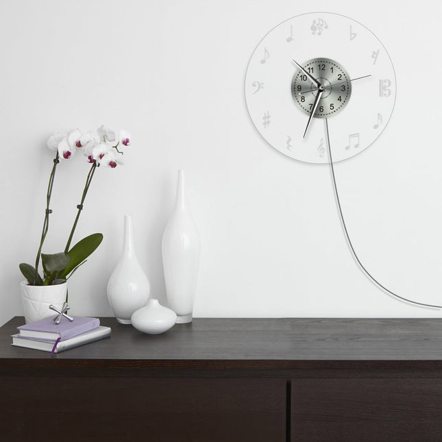 Orologio da parete LED note musicali