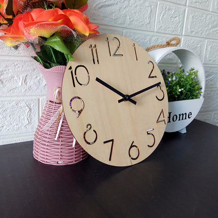 Orologio da parete minimalista in legno