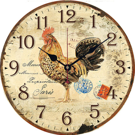 Orologio da parete con gallo country