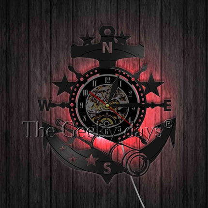 Orologio da parete in vinile ancora