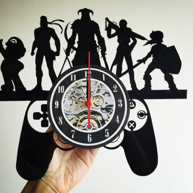 Orologio vinile design controller per gamer