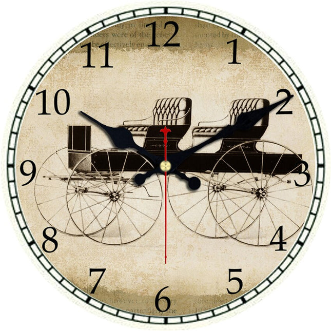 Orologio da parete vintage con carrozza