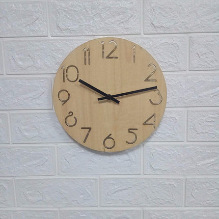 Orologio da parete minimalista in legno