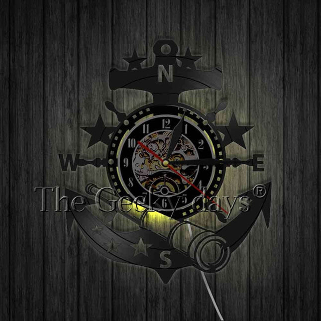 Orologio da parete in vinile ancora