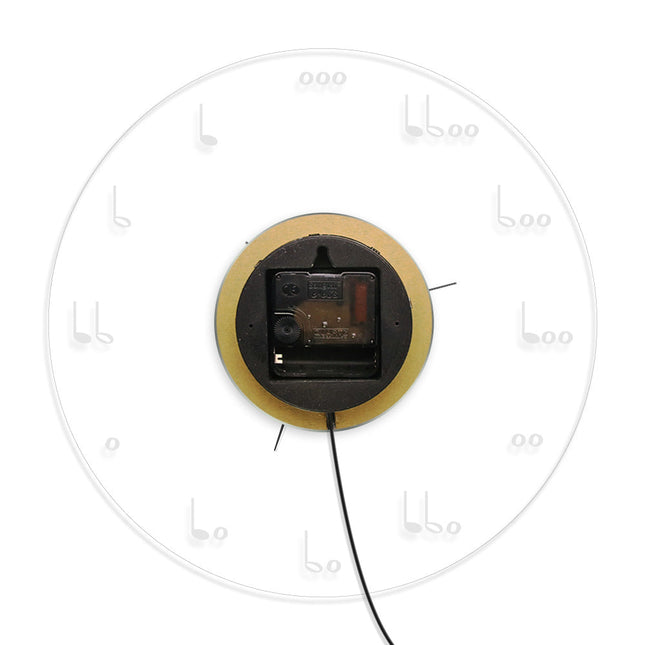 Orologio da parete luminoso design musica
